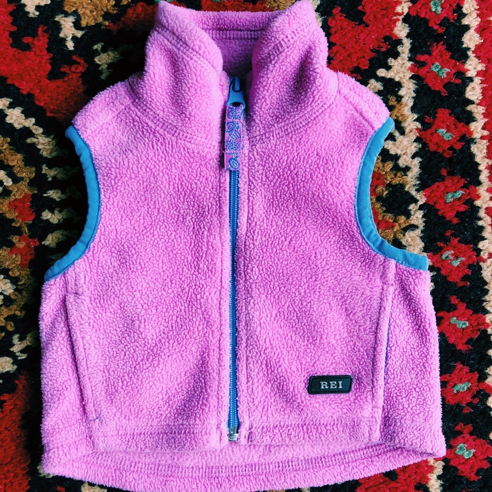 REI girls fleece vest 12 months